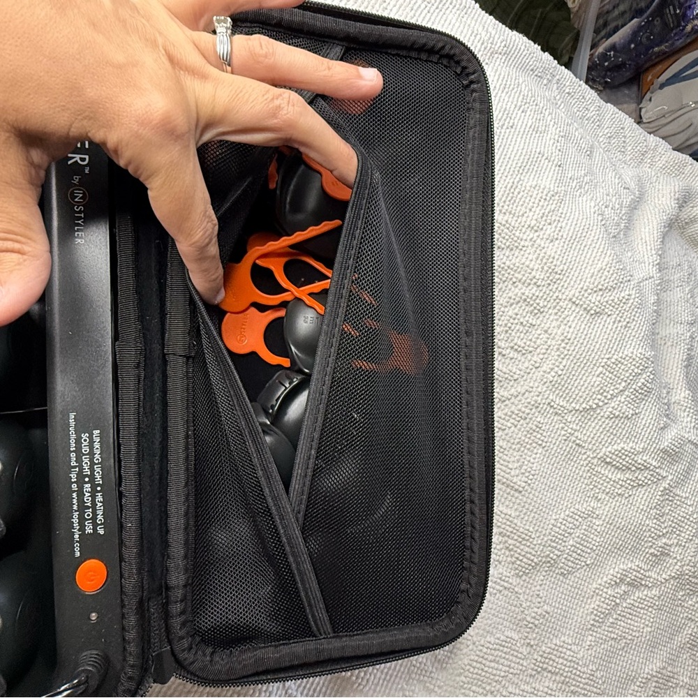 InStyler TopStyler Ceramic Shell Hair Curler Heat Styling System with Case Black - Picture 2 of 3
